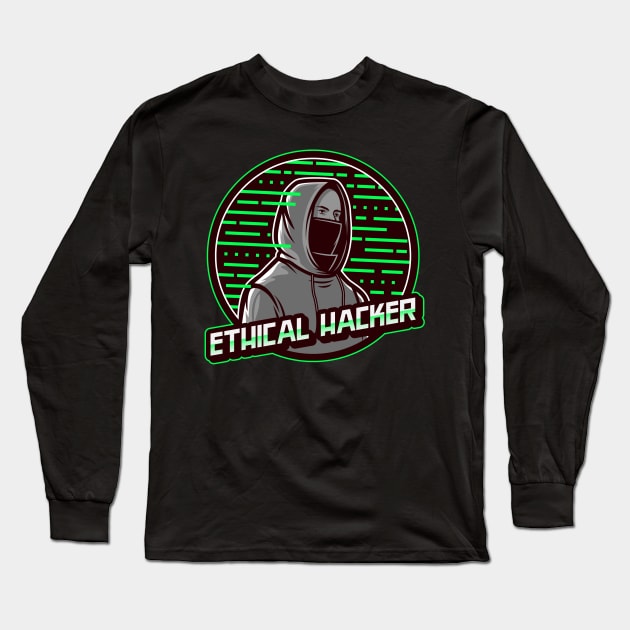 Cyber security - Ethical Hacker Long Sleeve T-Shirt by Cyber Club Tees